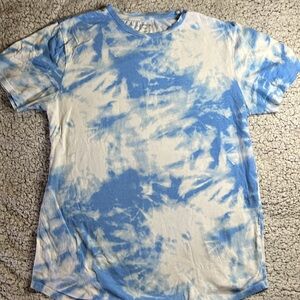 Carbon Rue21 Men’s Large Blue Tie Dye T Shirt Light Cotton Streetwear Summer Tee